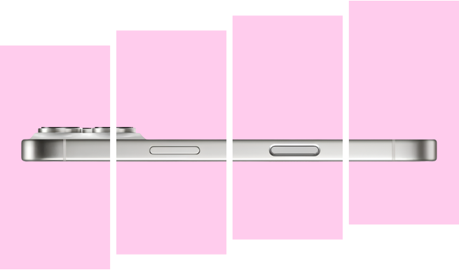 smartphone disloged in four colored pieces