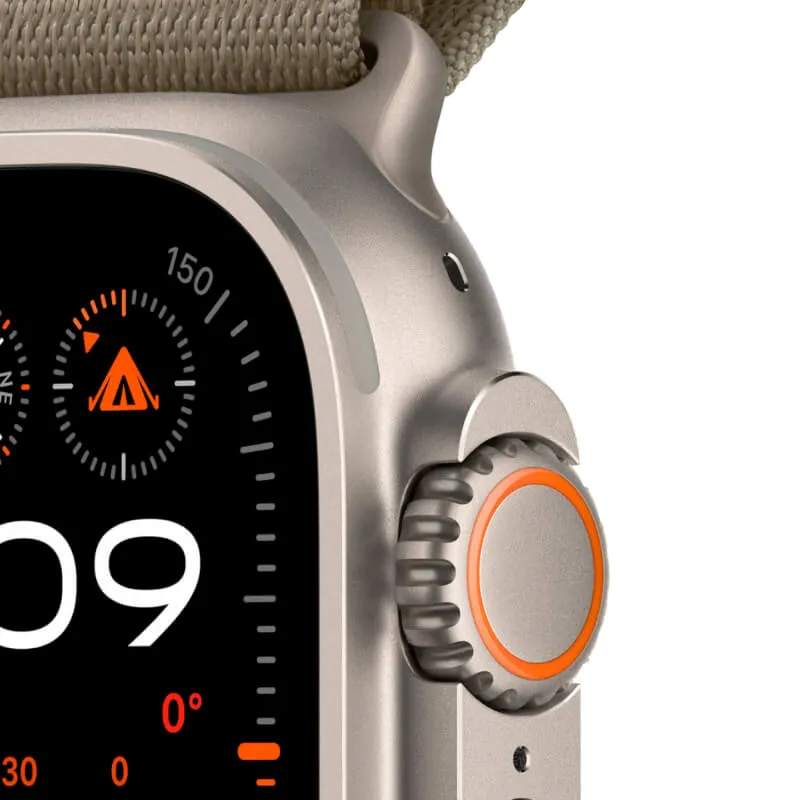 Apple Watch Ultra 2 GPS + Cellular, 49 мм, корпус из титана, ремешок Alpine оливкового цвета