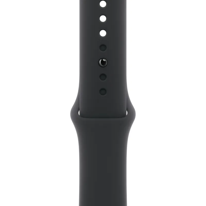 Apple Watch Series 11, 46 мм, корпус из алюминия цвета «чёрный глянец», спортивный ремешок чёрного цвета