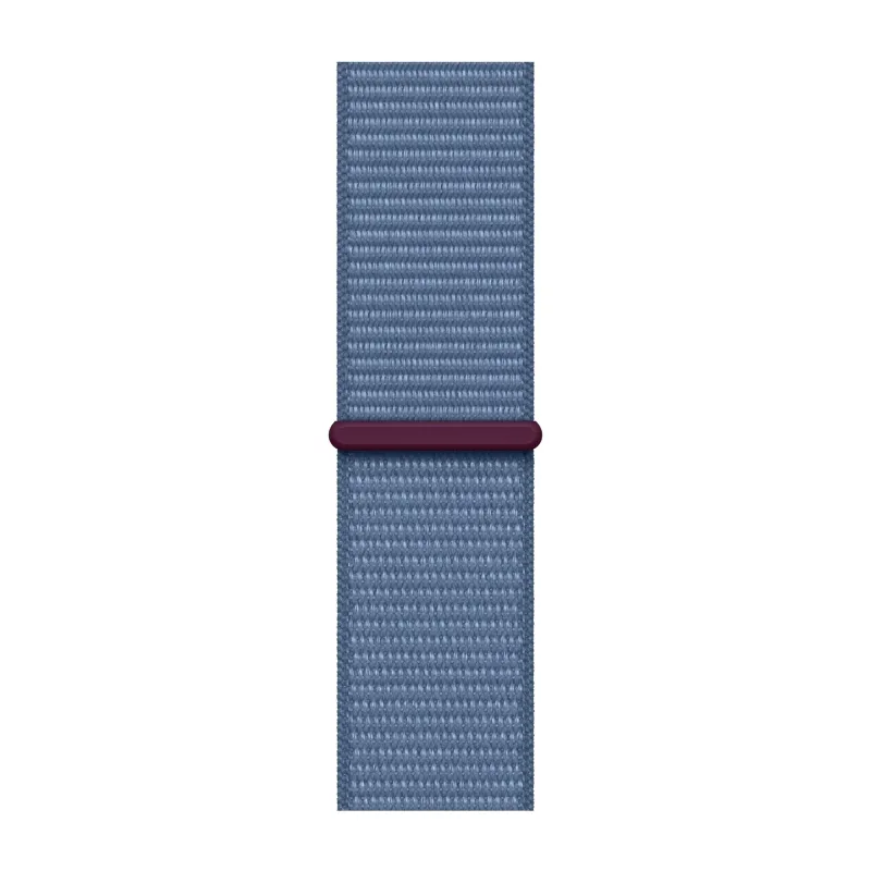 Apple Watch SE (2023), 40 мм, корпус из алюминия серебристого цвета, спортивный ремешок Loop синего цвета