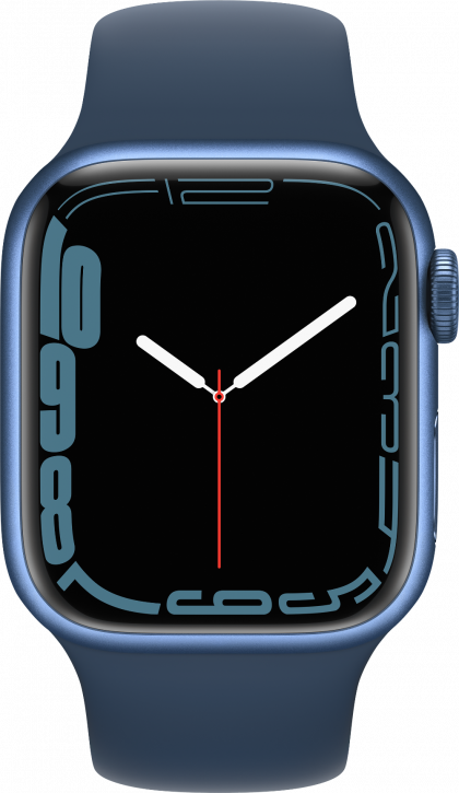 Apple Watch Series 7, 45 мм, корпус из алюминия синего цвета цвета 