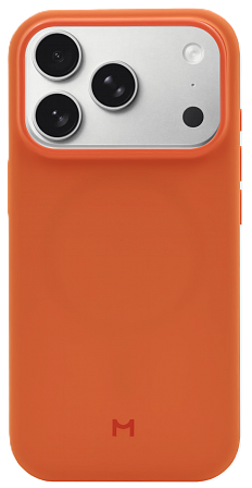 Чехол Magssory для iPhone 17 Pro Max, силикон, с MagSafe, Оранжевый
