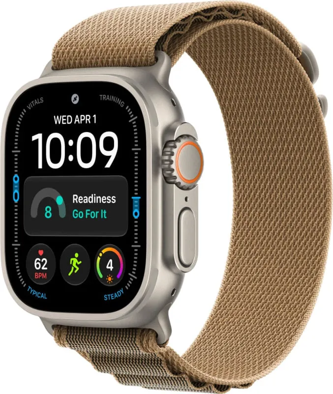 Apple Watch Ultra 4 GPS + Cellular, 49 мм, корпус из титана, ремешок Alpine цвета «пустынный»