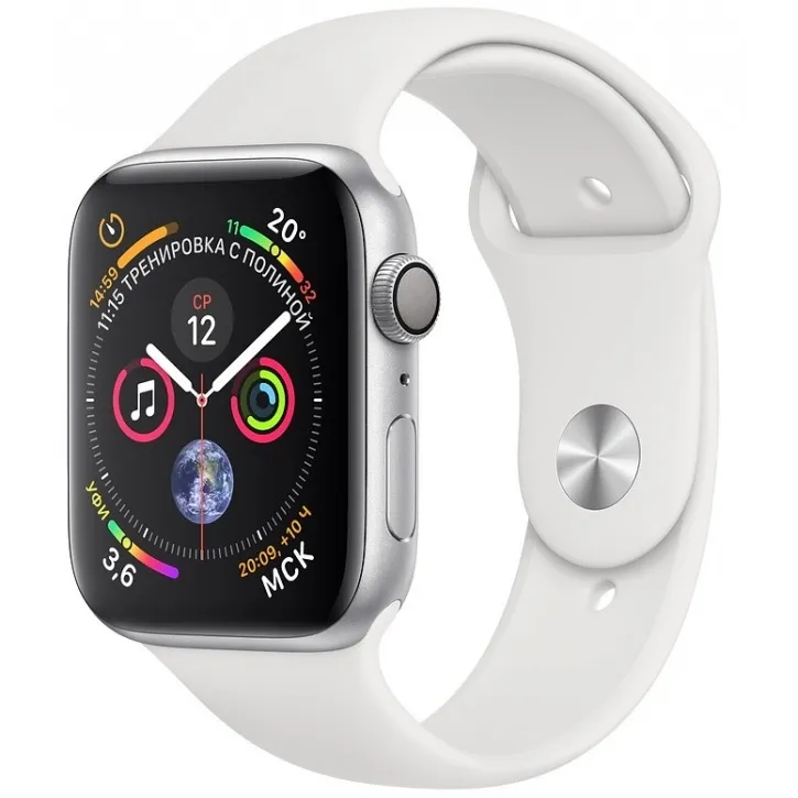 Apple Watch 4 series 44mm Silver Aluminum Case with Sport Band