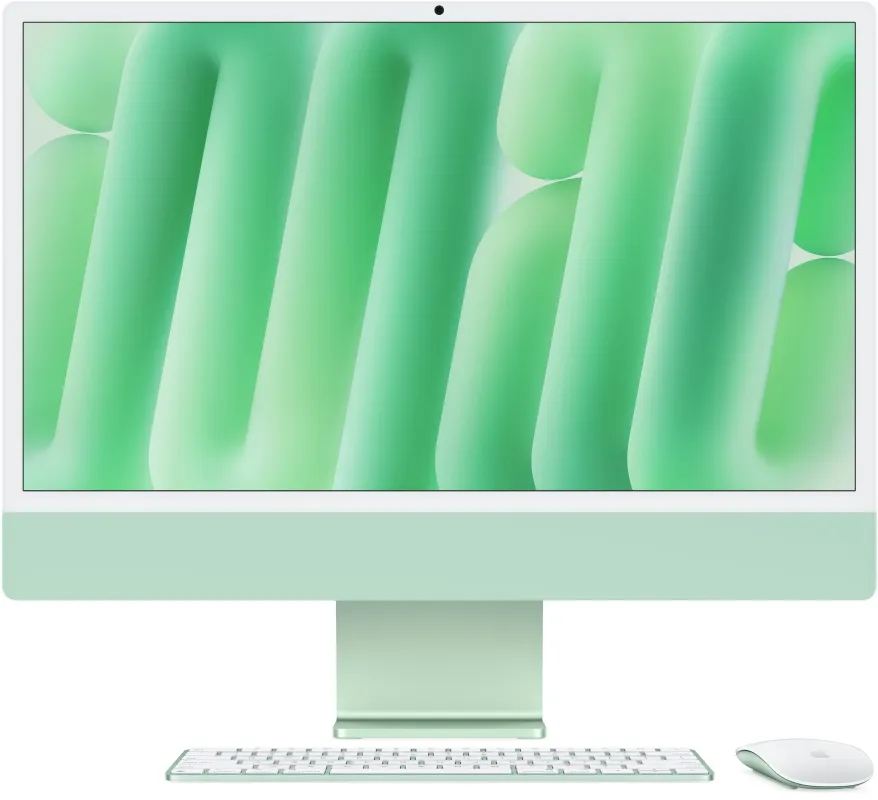 Apple iMac 24" Retina 4,5K, M4 (10C CPU, 10C GPU), 16 ГБ, 256 ГБ SSD, зеленый