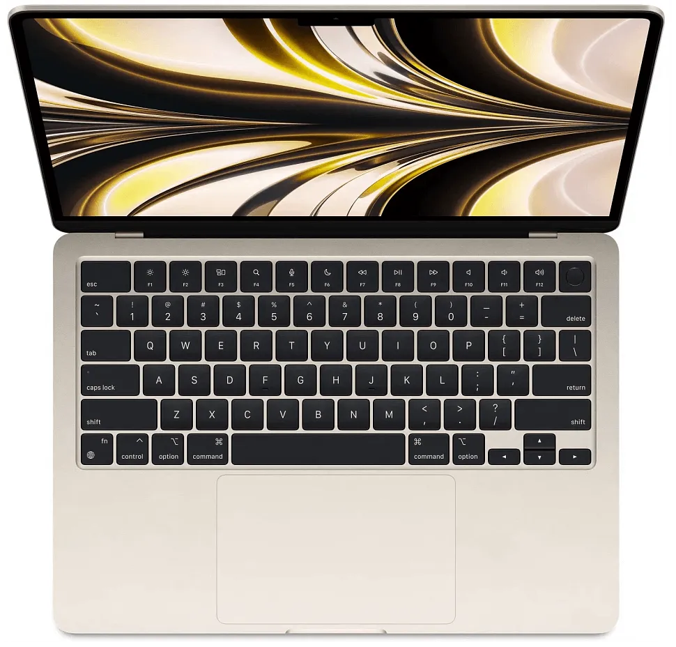 Apple MacBook Air 13" (M2, 2022) 8 ГБ, 512 ГБ SSD, "Сияющая звезда" (MLY23)