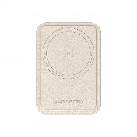 Кардхолдер Magssory Duo Magnetic Kickstand Wallet, с MagSafe, ACL011, Айвори