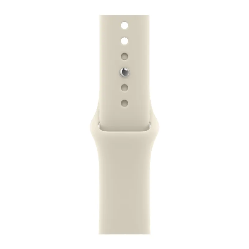 Apple Watch Series 12, 46 мм, корпус из алюминия цвета «светлое золото», спортивный ремешок песочного цвета