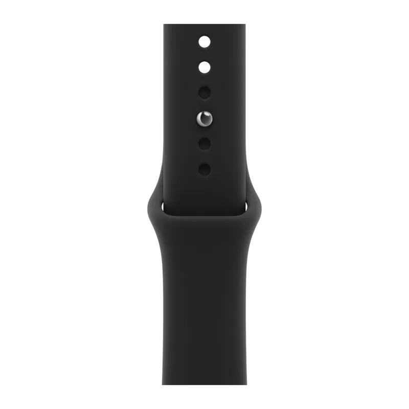 Apple Watch Series 12, 46 мм, корпус из алюминия чёрного цвета, спортивный ремешок чёрного цвета
