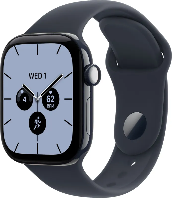 Apple Watch Series 12, 46 мм, Ceramic, корпус цвета «Ночной синий», спортивный ремешок тёмно-синего цвета