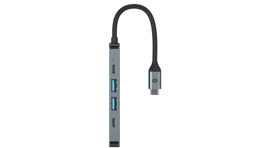 Адаптер VLP USB-C HUB 5-in-1, Графит