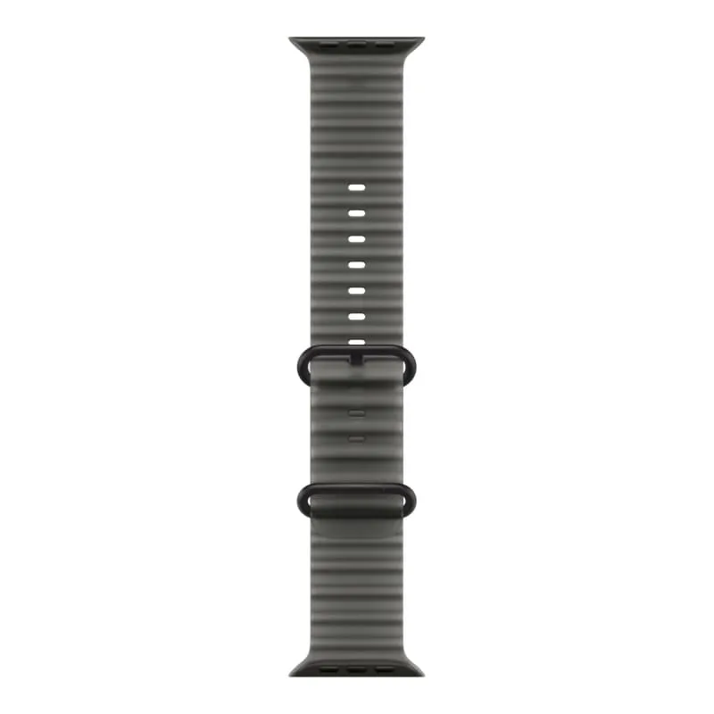Apple Watch Ultra 4 GPS + Cellular, 49 мм, корпус из чёрного титана, ремешок Ocean цвета «полупрозрачный чёрный»