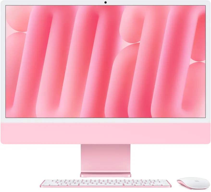 Apple iMac 24" Retina 4,5K, M4 (8C CPU, 8C GPU), 16 ГБ, 256 ГБ SSD, розовый