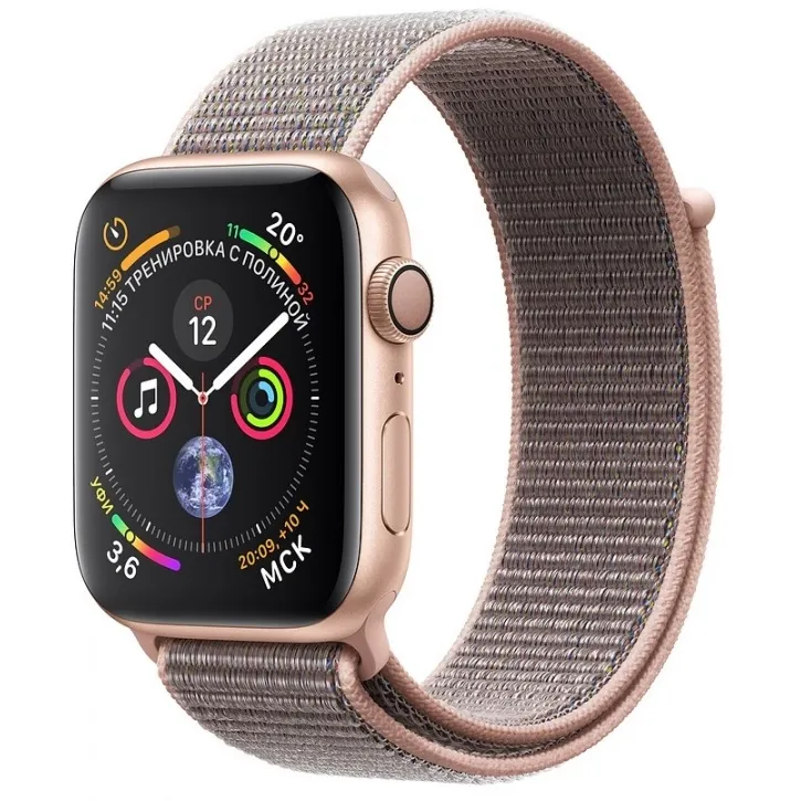 Apple Watch 4 series 40mm  Gold Aluminum Case with Sport Loop