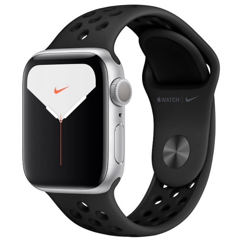 Часы Apple Watch Nike Series 5 40 мм серебристого цвета+спортивный ремешок Nike