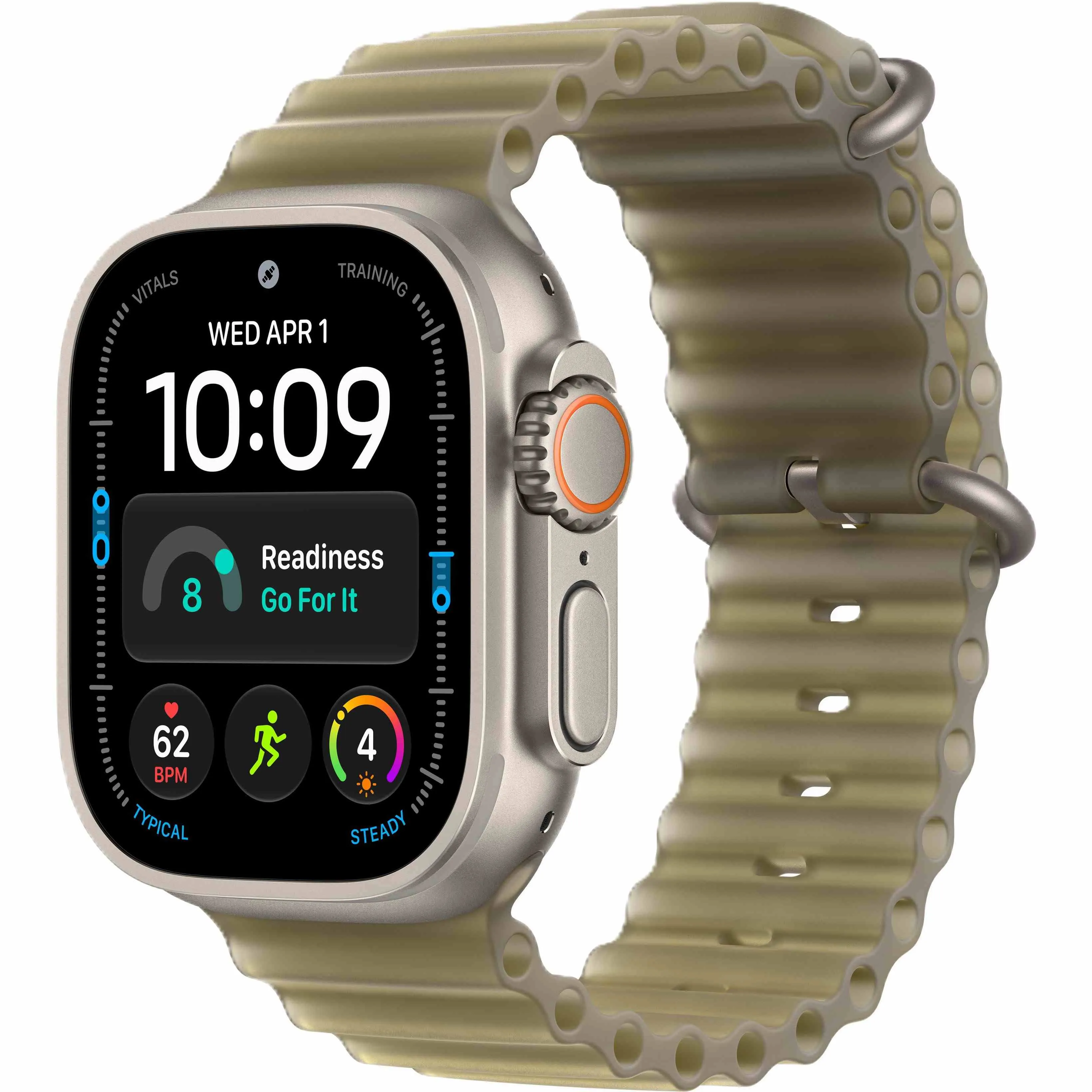 Apple Watch Ultra 4 GPS + Cellular, 49 мм, корпус из титана, ремешок Ocean цвета «полупрозрачная ламинария»
