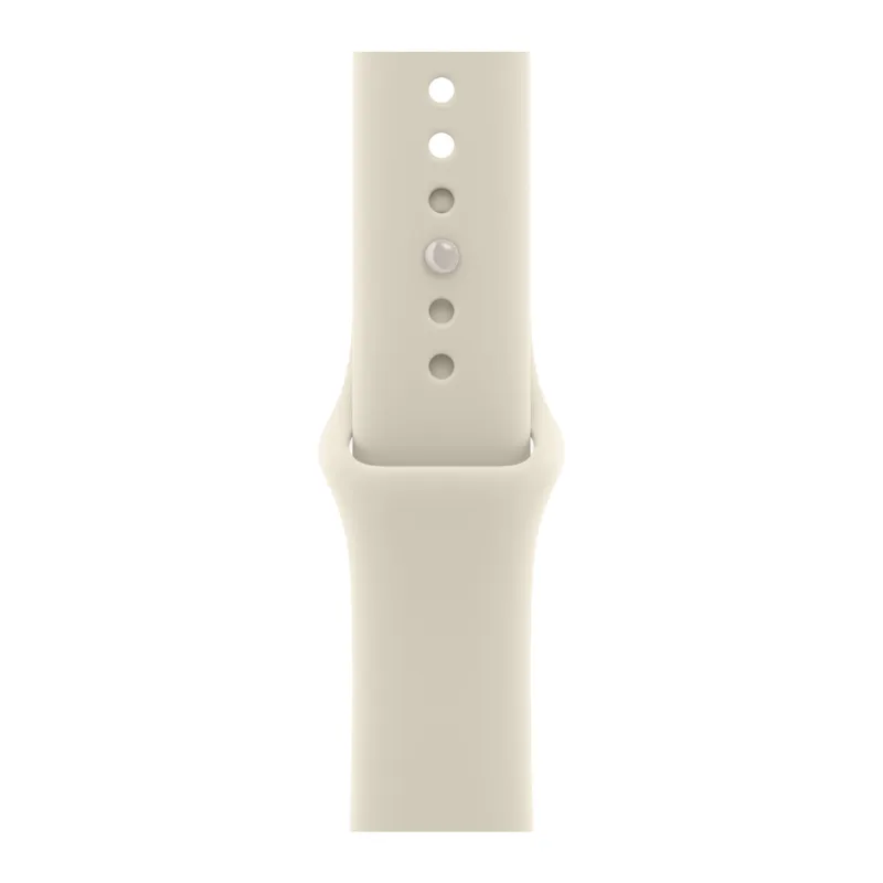 Apple Watch Series 12, 46 мм, Ceramic, корпус жемчужно-белого цвета, спортивный ремешок песочного цвета