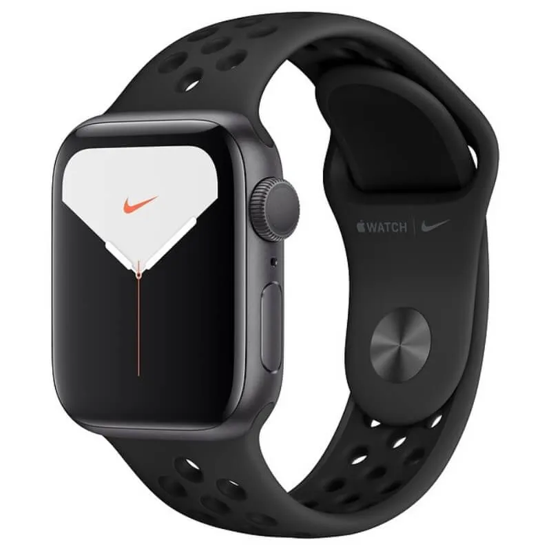Часы Apple Watch Nike Series 5 40 мм "Cерый космос"+спортивный ремешок Nike чёрный