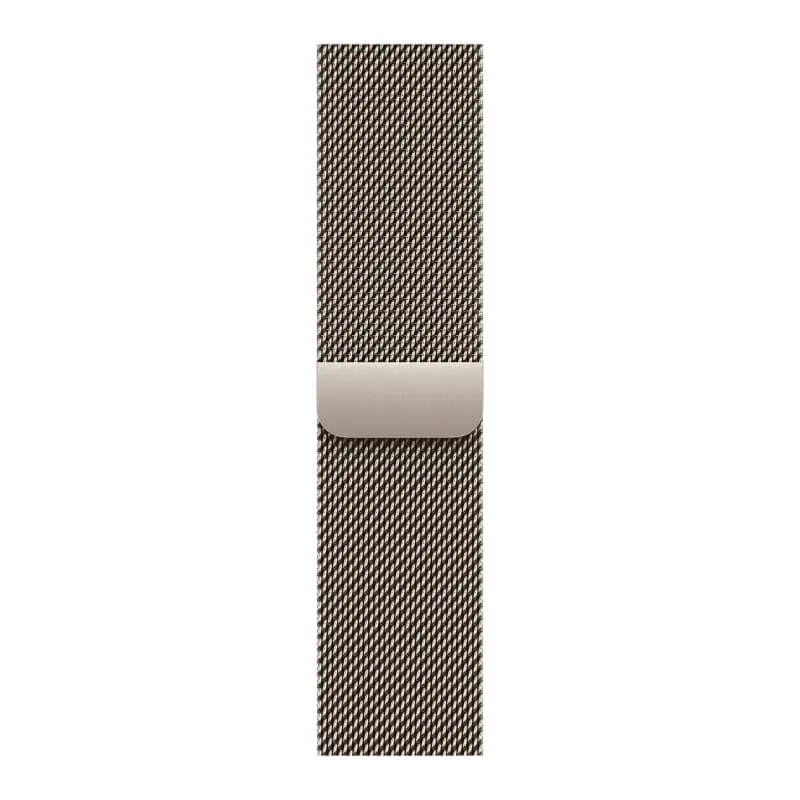 Apple Watch Series 12, 42 мм, корпус из титана, ремешок Milanese цвета «Натуральный титан»