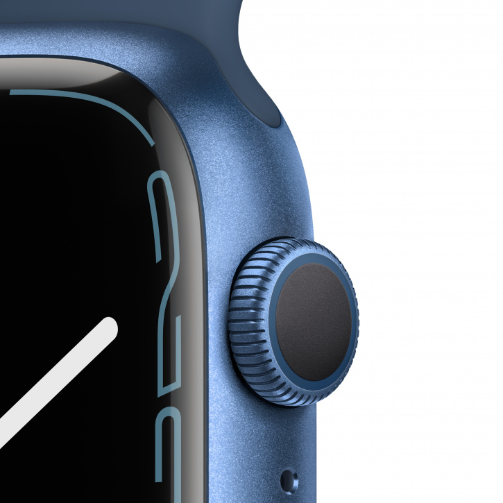 Apple Watch Series 7, 41 мм, корпус из алюминия синего цвета, спортивный ремешок «синий омут»