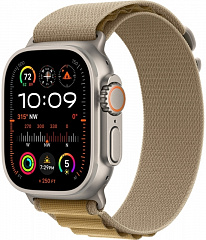 Apple Watch Ultra 2 GPS + Cellular, 49 мм, корпус из титана, ремешок Alpine коричневого цвета