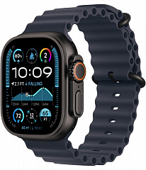 Apple Watch Ultra 2 GPS + Cellular, 49 мм, корпус из черного титана, ремешок Ocean темно-синего цвета