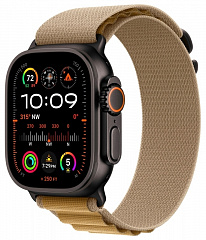 Apple Watch Ultra 2 GPS + Cellular, 49 мм, корпус из черного титана, ремешок Alpine коричневого цвета