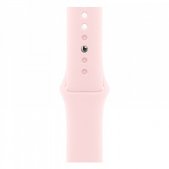 Apple Watch Series 9, 45 мм, корпус из алюминия розового цвета, спортивный ремешок розового цвета