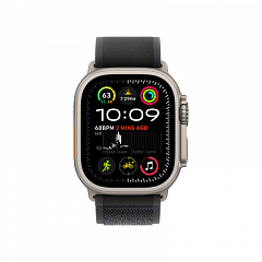 Apple Watch Ultra 2 GPS + Cellular, 49 мм, корпус из титана, ремешок Trail черного цвета