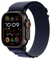 Apple Watch Ultra 2 GPS + Cellular, 49 мм, корпус из черного титана, ремешок Alpine темно-синего цвета