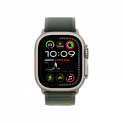 Apple Watch Ultra 2 GPS + Cellular, 49 мм, корпус из титана, ремешок Trail зеленого цвета