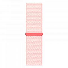 Apple Watch Series 9, 41 мм, корпус из алюминия розового цвета, спортивный ремешок Loop розового цвета