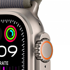 Apple Watch Ultra 2 GPS + Cellular, 49 мм, корпус из титана, ремешок Trail зеленого/серого цвета