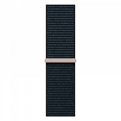 Apple Watch Series 9, 45 мм, корпус из алюминия цвета «темная ночь», спортивный ремешок Loop «темная ночь»