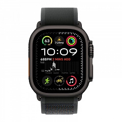 Apple Watch Ultra 2 GPS + Cellular, 49 мм, корпус из черного титана, ремешок Trail черного цвета