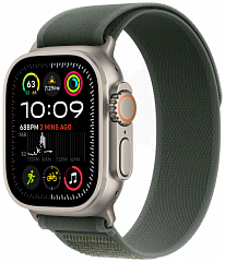 Apple Watch Ultra 2 GPS + Cellular, 49 мм, корпус из титана, ремешок Trail зеленого цвета