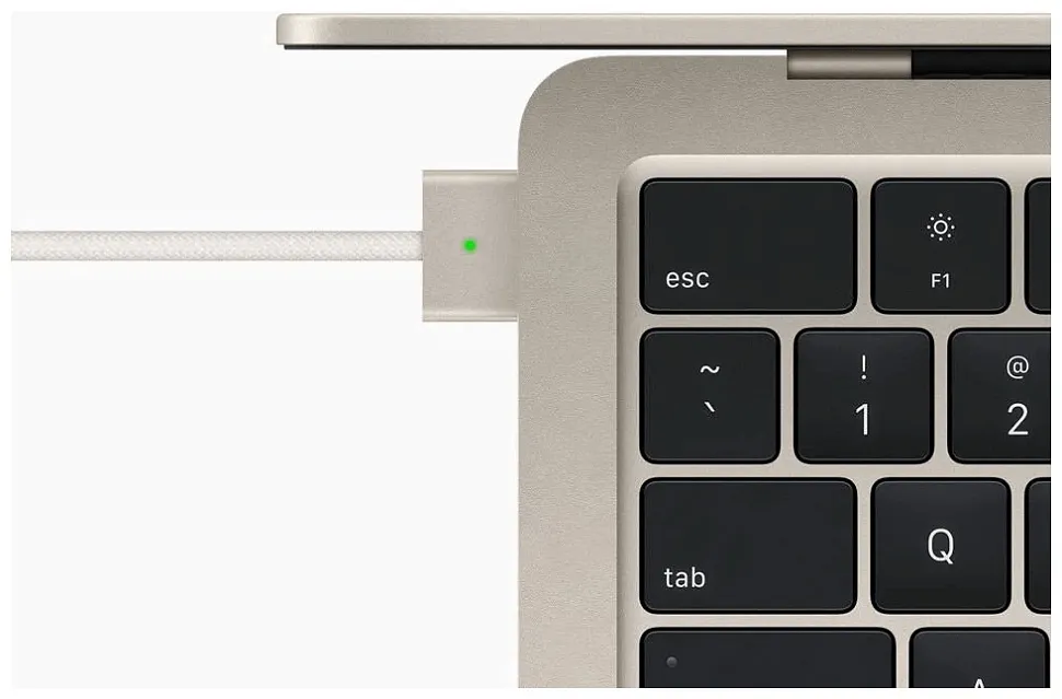 Apple MacBook Air 13" (M2, 2022) 8 ГБ, 512 ГБ SSD, "Сияющая звезда" (MLY23)