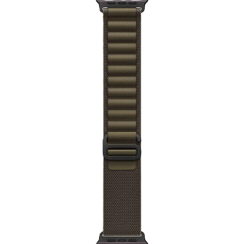 Apple Watch Ultra 4 GPS + Cellular, 49 мм, корпус из чёрного титана, ремешок Alpine тёмно-оливкового цвета