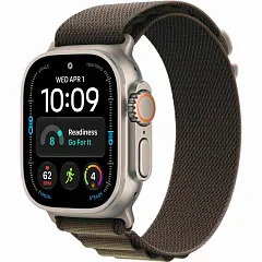 Apple Watch Ultra 4 GPS + Cellular, 49 мм, корпус из титана, ремешок Alpine тёмно-оливкового цвета