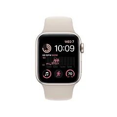 Apple Watch SE (2022), 40 мм, корпус из алюминия цвета «сияющая звезда», спортивный ремешок «сияющая звезда»