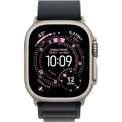 Apple Watch Ultra 3 GPS + Cellular, 49 мм, корпус из титана, ремешок Alpine чёрного цвета