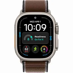 Apple Watch Ultra 4 GPS + Cellular, 49 мм, корпус из титана, ремешок Trail тёмно-коричневого цвета