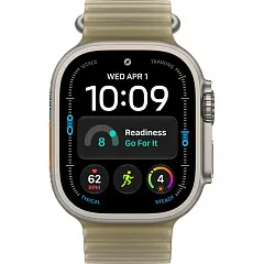Apple Watch Ultra 4 GPS + Cellular, 49 мм, корпус из титана, ремешок Ocean цвета «полупрозрачная ламинария»