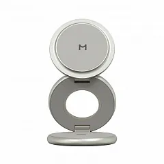 Складное беспроводное зарядное устройство 3в1 Magssory Signature Pro, с поддержкой Qi2, "Титановый"