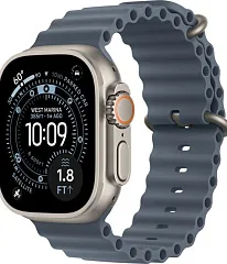 Apple Watch Ultra 3 GPS + Cellular, 49 мм, корпус из титана, ремешок Ocean «якорно-синего» цвета