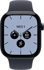 Apple Watch Series 12, 42 мм, Ceramic, корпус цвета «Ночной синий», спортивный ремешок тёмно-синего цвета