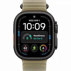 Apple Watch Ultra 4 GPS + Cellular, 49 мм, корпус из чёрного титана, ремешок Ocean цвета «полупрозрачная ламинария»