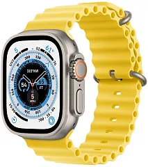Apple Watch Ultra GPS + Cellular, 49 мм, корпус из титана, ремешок Ocean желтого цвета