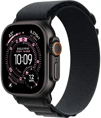 Apple Watch Ultra 3 GPS + Cellular, 49 мм, корпус из чёрного титана, ремешок Alpine чёрного цвета