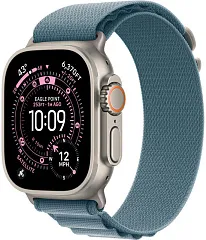 Apple Watch Ultra 3 GPS + Cellular, 49 мм, корпус из титана, ремешок Alpine светло-голубого цвета